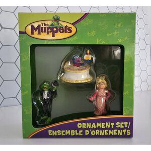 The Muppets 50th Anniversary Ornament Set, Kermit, Miss Piggy, Gonzo